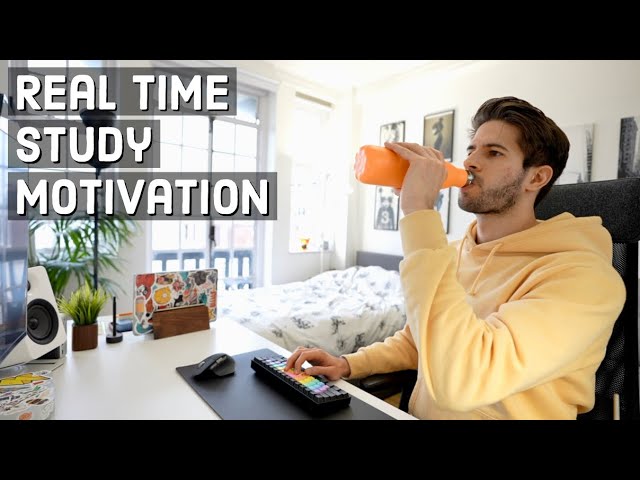 REAL TIME study with me (no music): 6 HOUR Productive Pomodoro Session | KharmaMedic class=