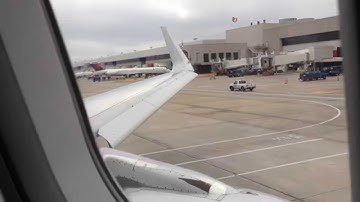 American Airlines Airbus A319 Pushback and Start Up Gate T12 Atlanta Airport Atlanta, GA