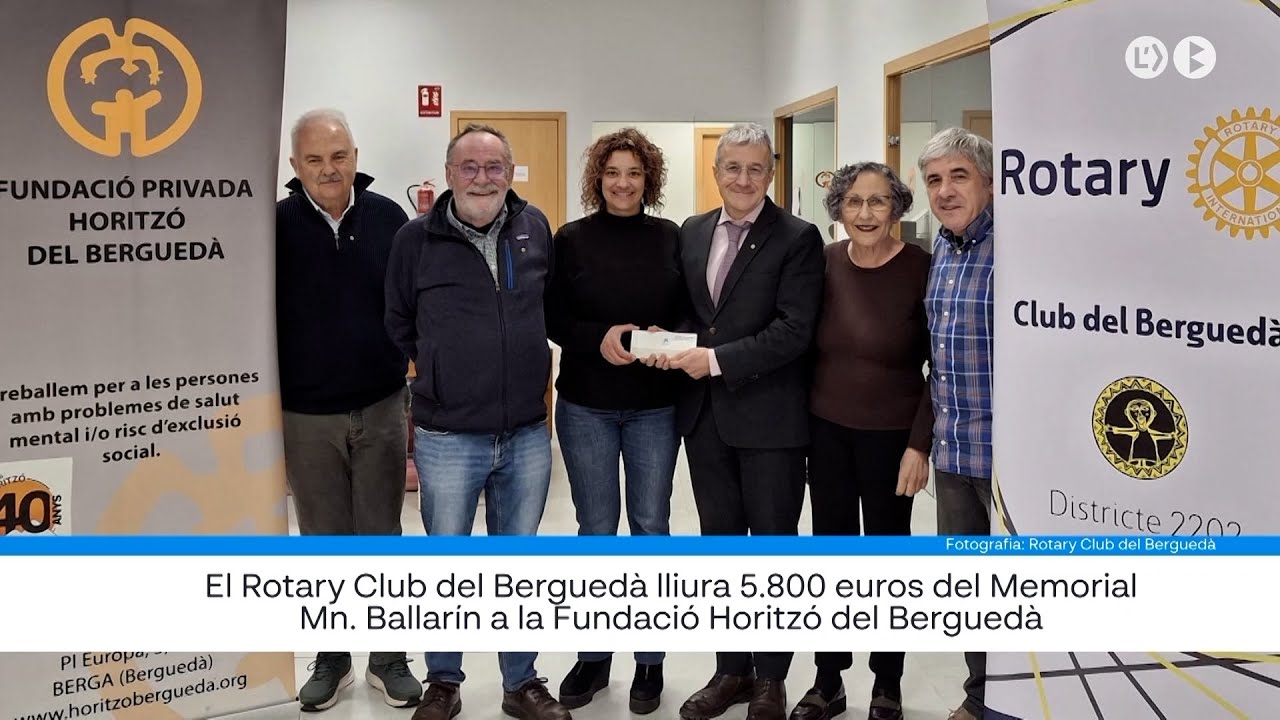 El Rotary Club lliura els 5.800 euros recollits al concert Memorial ...