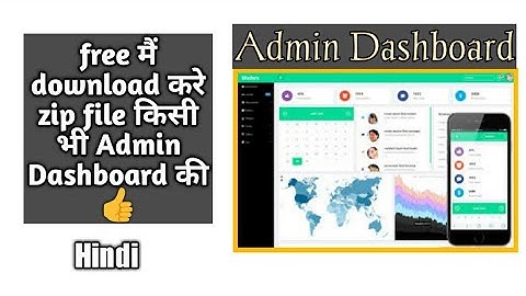 Download free Admin Dashboard | bootstrap, css, html | FREE | Hindi