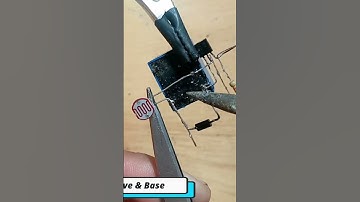 LDR Projects|ight Sensor on-off Switch|BC 547 Transistor Projects|#youtubeshorts #bc547