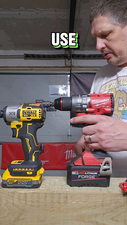 When To Use a Drill Or An Impact #milwaukee #dewalt #dewaltvsmilwaukee #drillvsimpact #howto #diy