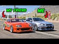 We had a PvP race with the LEGENDARY Nissan Skyline R34 and Toyota Supra Mk4 in Forza Horizon 5