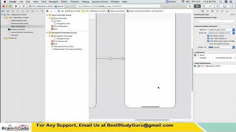 Create iOS Application to implement TableView with Custom Cell in Swift 5 XCode | Hindi | Easy Steps