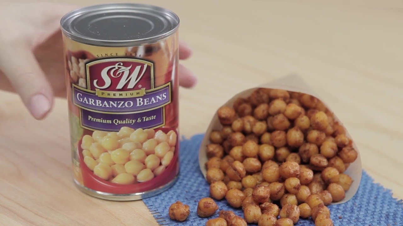 Spicy Roasted Garbanzo Beans Nutritious Snack Recipe Video YouTube