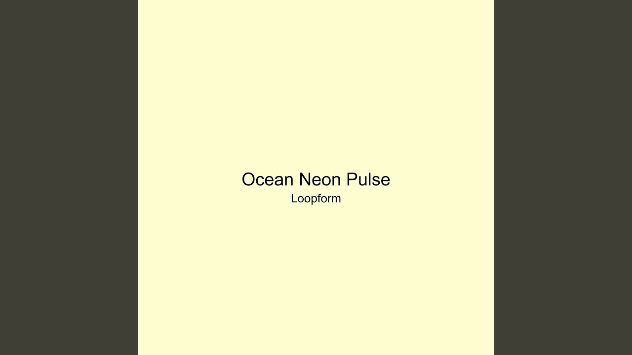 Ocean Neon Pulse adlı videoyu YouTube'da izle Ocean Neon Pulse adlı videoyu YouTube'da izle