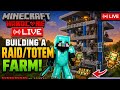 Minecraft Irl Hardcore Live 🔥 | building raid farm