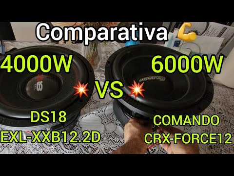 COMPARATIVA 💪COMANDO CRX-FORCE12 6000W 💥 VS💥DSEXL-XXB12.2D 4000W. - YouTube