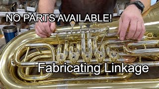 NO PARTS AVAILABLE! Fabricating a Linkage-12/3/23- band instrument repair, Wes Lee Music Repair