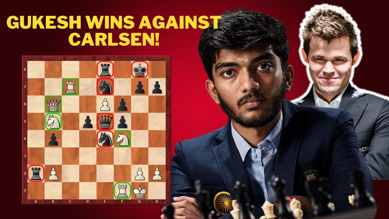 Gukesh wins against Magnus Carlsen! Gukesh vs Carlsen Aimchess
