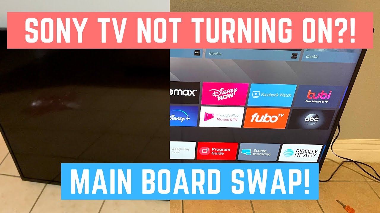 How to Fix Your Sony TV That Won't Turn On - Black Screen Problem ...