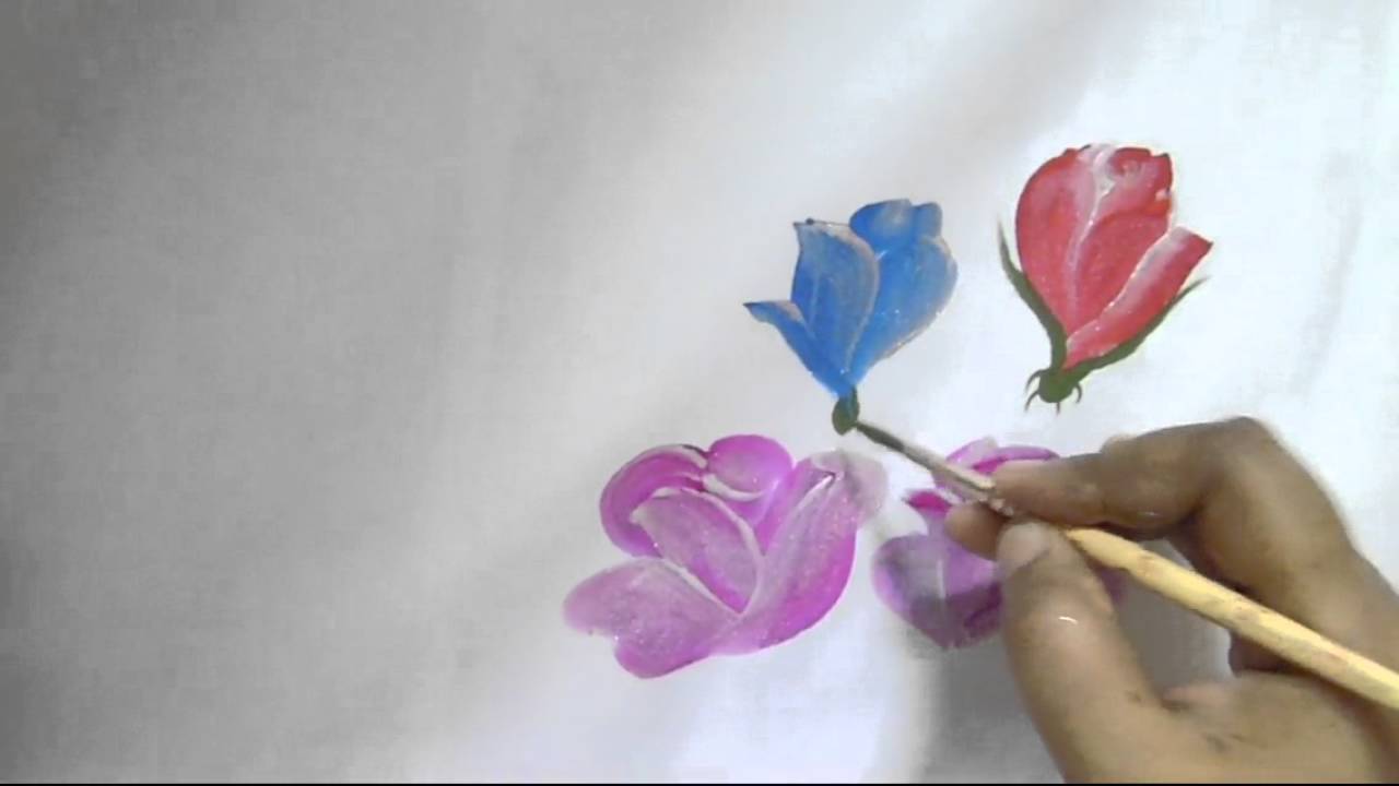 ONESTROKE ROSE PAINTING By Premlata YouTube