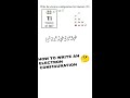 How to Write an Electron Configuration #chemistry #shorts #science #education #homework