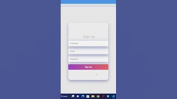Create a Glassmorphic SignUp Page using Basic CSS | Web Development Course | #glassmorphic #shorts