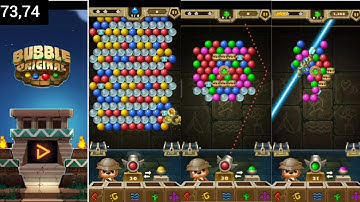 73,74, BUBBLE SHOOTER ORIGINAL, Mobile game gameplay, Android game  gameplay.