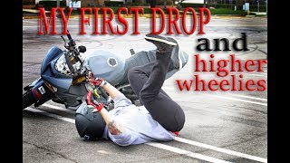 WHEELIES GETTING HIGHER!! |MY FIRST DROP!!|