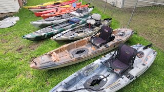 MY CURRENT KAYAK FLEET 2023