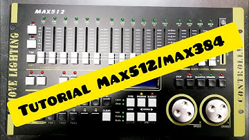 CONTROL DMX MAX512  MAX384 tutorial Max512 setup