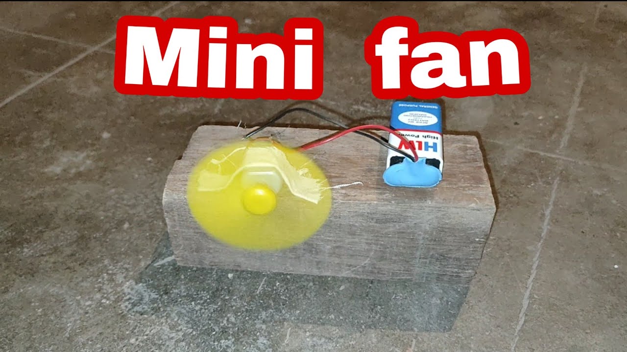 How to make electronic mini fan very easy ll YouTube
