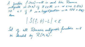 Integration 3: Riemann integral