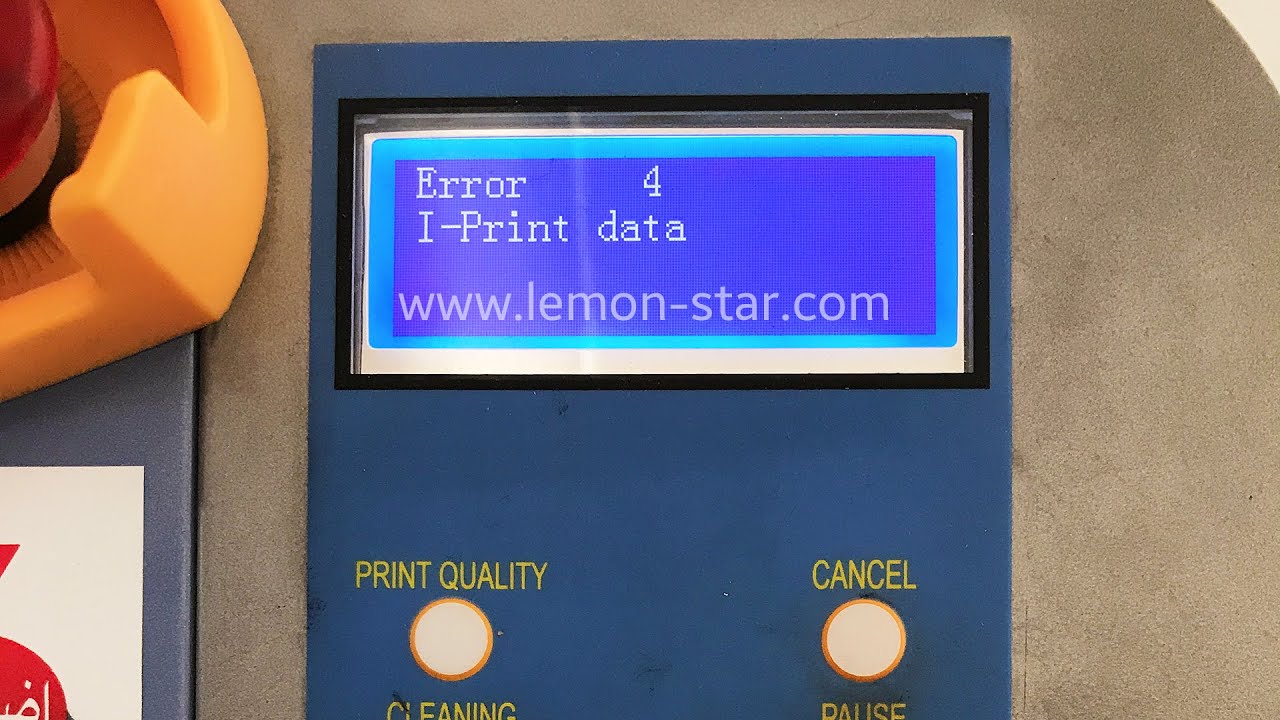 Allwin printer error4 code 20020004 fixed - YouTube