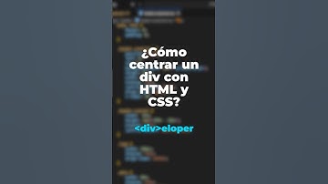 ¿Cómo centrar un div con HTML y CSS?