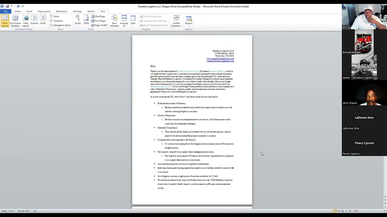 7.28.2023 - Freight Broker 101 - Billing Documents