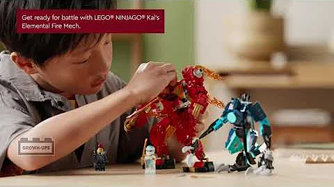 LEGO NINJAGO Dragons Rising Kai's Elemental Fire Mech 71808