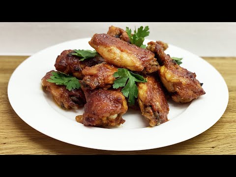 Куриные крылышки в томатно-медовом соусе в духовке