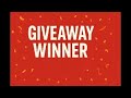 GIVEAWAY WINNER