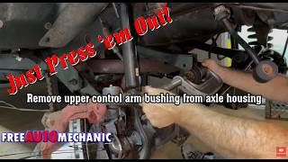 Replace Front Upper Control Arm Bushing Jeep TJ **No Drilling Required* #jeepwrangler #jeepwranglers