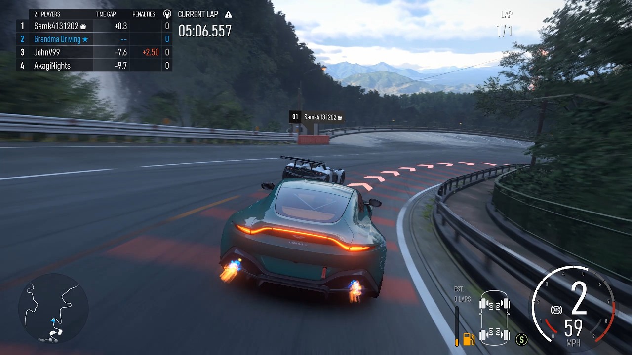 Emma Greene's Aston Martin Vantage Showing Everyone Who's Boss in Fujimi Kaido (Forza Motorsport)