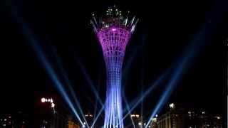 Light show in Astana. 1st composition.