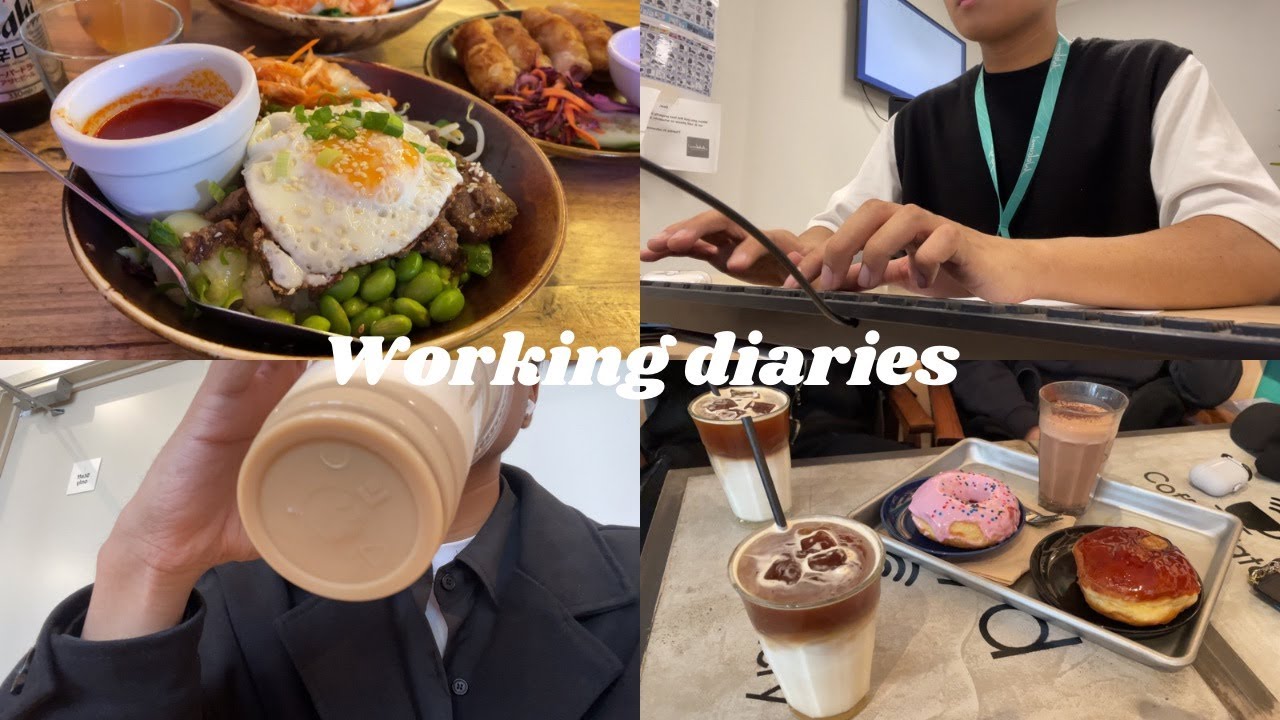 Working diaries 📚 Coffee, night shift, mukbang, spending time with my