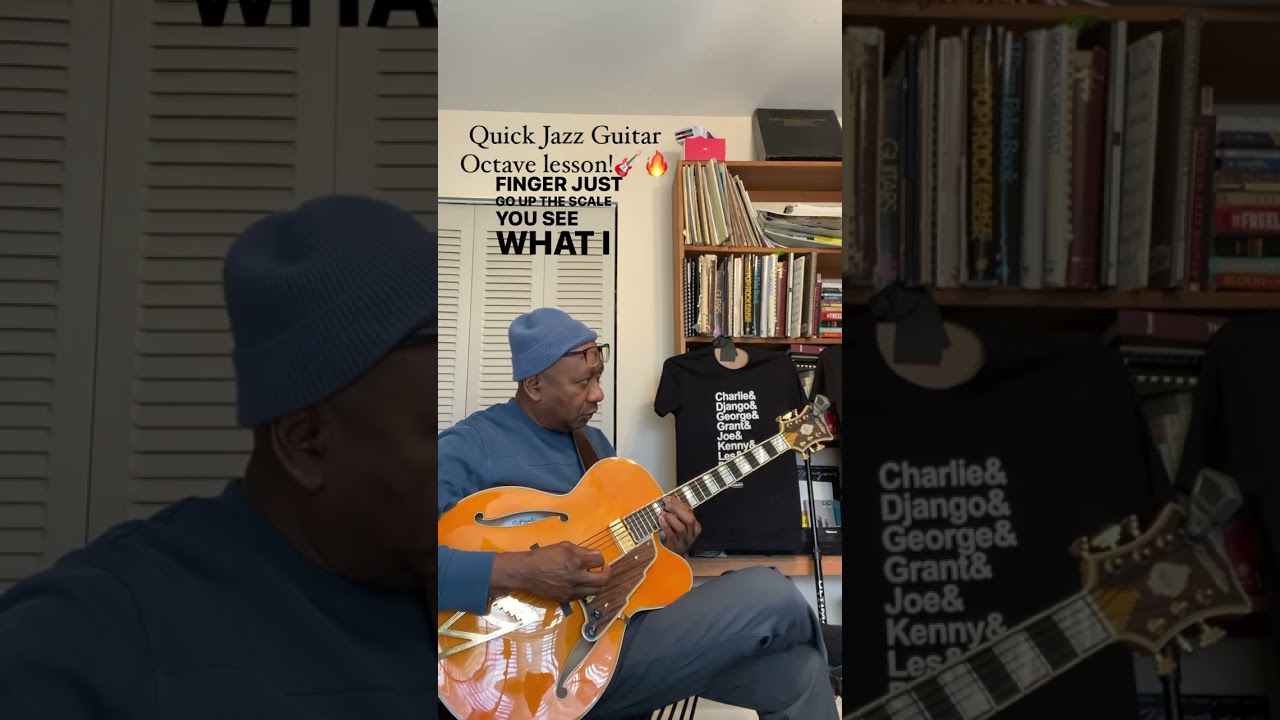 Quick Jazz Guitar Octave Lesson! 