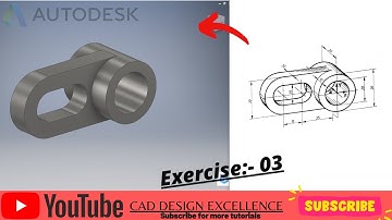Autodesk Inventor Tutorial For Beginners Exercise 3 || Project Geometry In Inventor