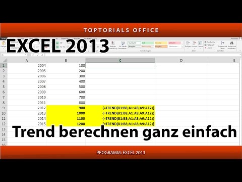 Video: Wie erstellt man einen Trendbericht in Excel?