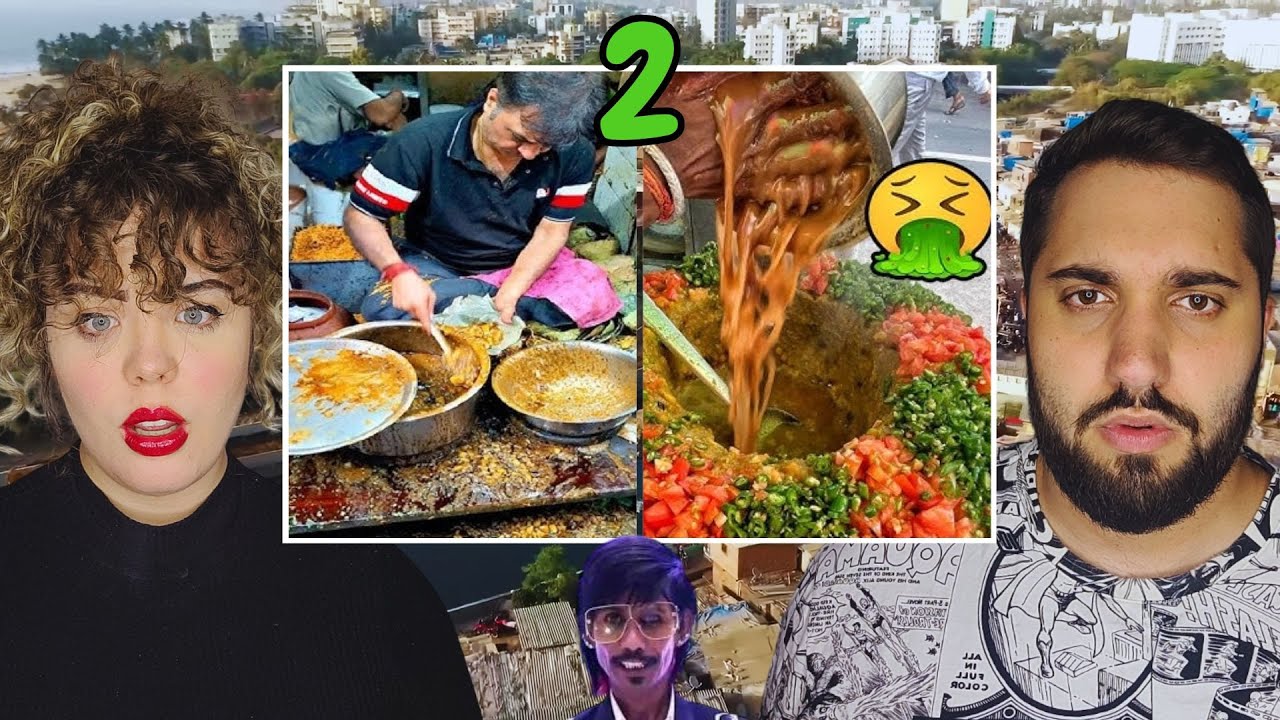 🔴 Reagindo as Comidas de Rua mais Nojentas da India PARTE 2. + Nojento ainda!