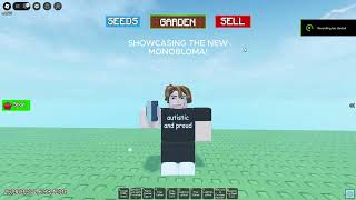 Showcasing The Nw Monoblooma Seed In Grow A Garden