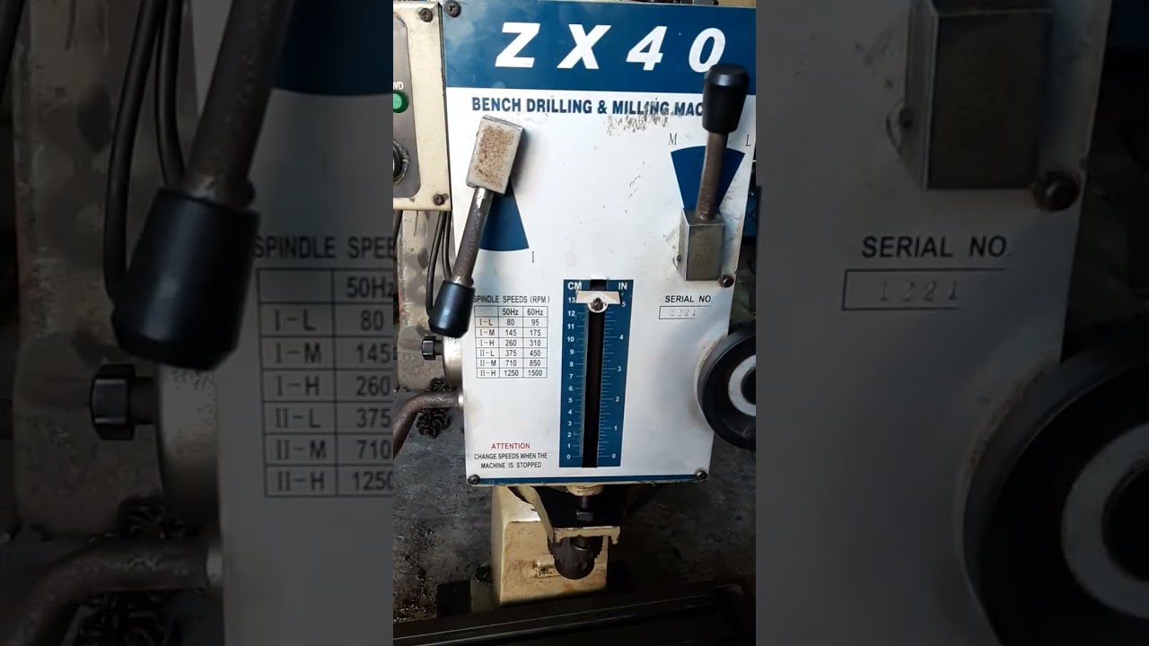 ZX-40 DRILLING MILLING - YouTube