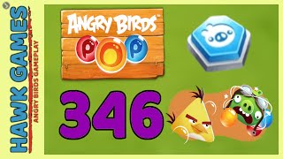 Angry Birds Stella POP Bubble Shooter Level 346 Hard - Walkthrough, No Boosters