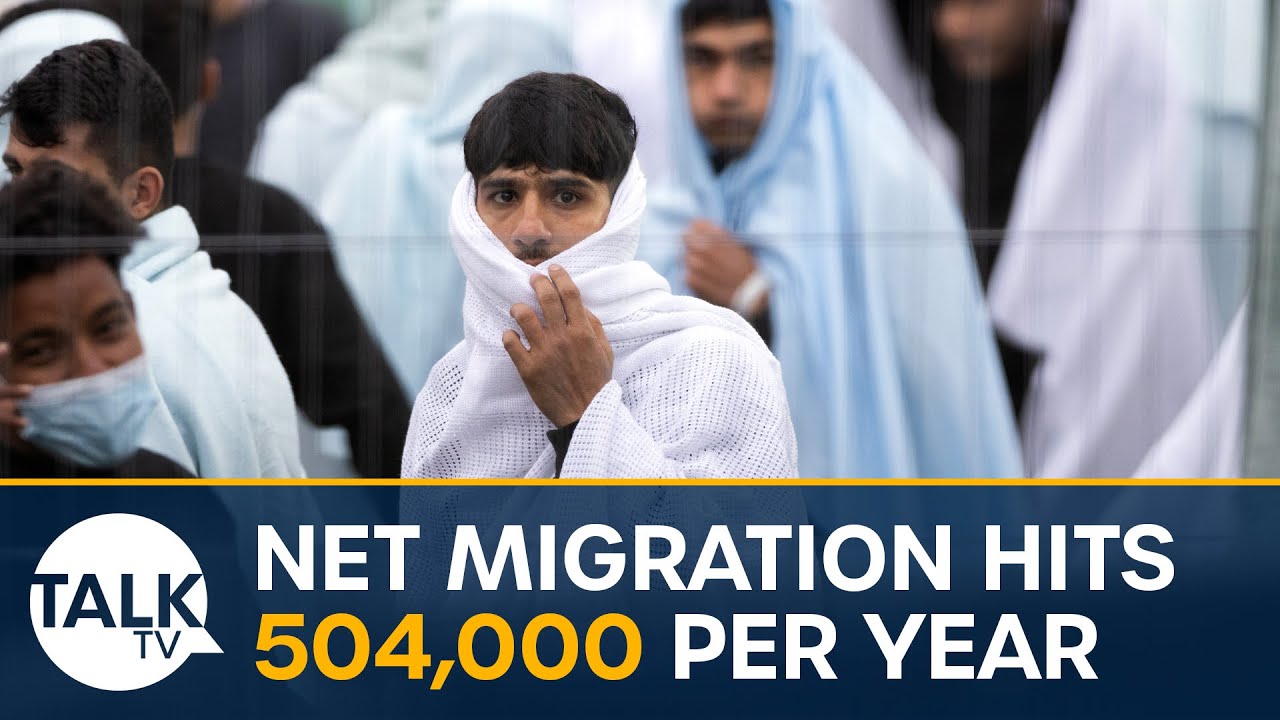 Warning after UK net migration reaches record 504,000 per year