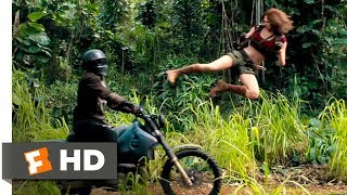 Jumanji: Welcome to the Jungle (2017)  Motorcycle Assault Scene (2/10) | Movieclips