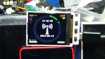 DCF77 Analyzer / Clock - TFT Version - Initial UI