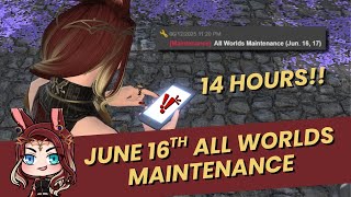 FFXIV: Patch 7.25 Hotfix & JP Infrastructure Maintenance Information (June 16-17) - 14 hours