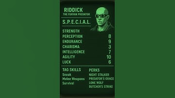 Riddick in Fallout 4 / Ultimate Post-Apocalyptic Build