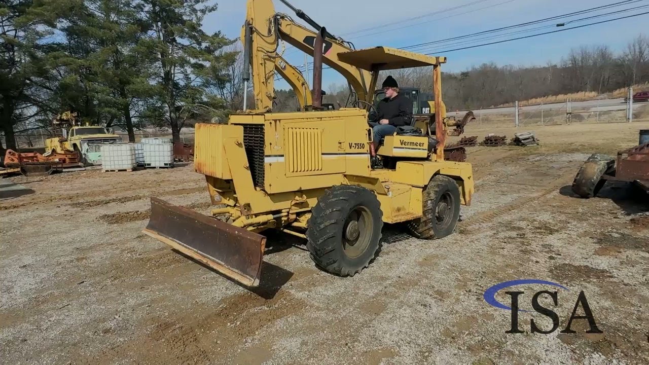 2803 - Vermeer V-7550 Trencher will be sold at auction!