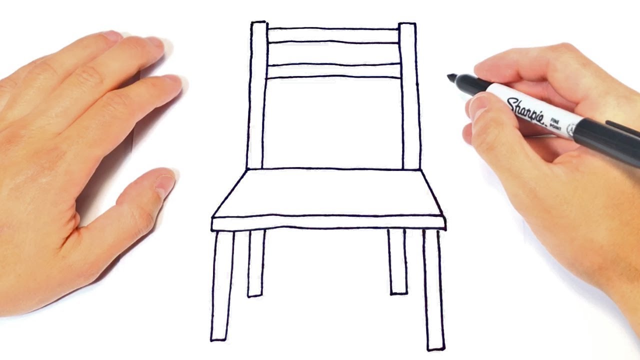 Chair Drawing Easy Step by Step For Kids or Beginners