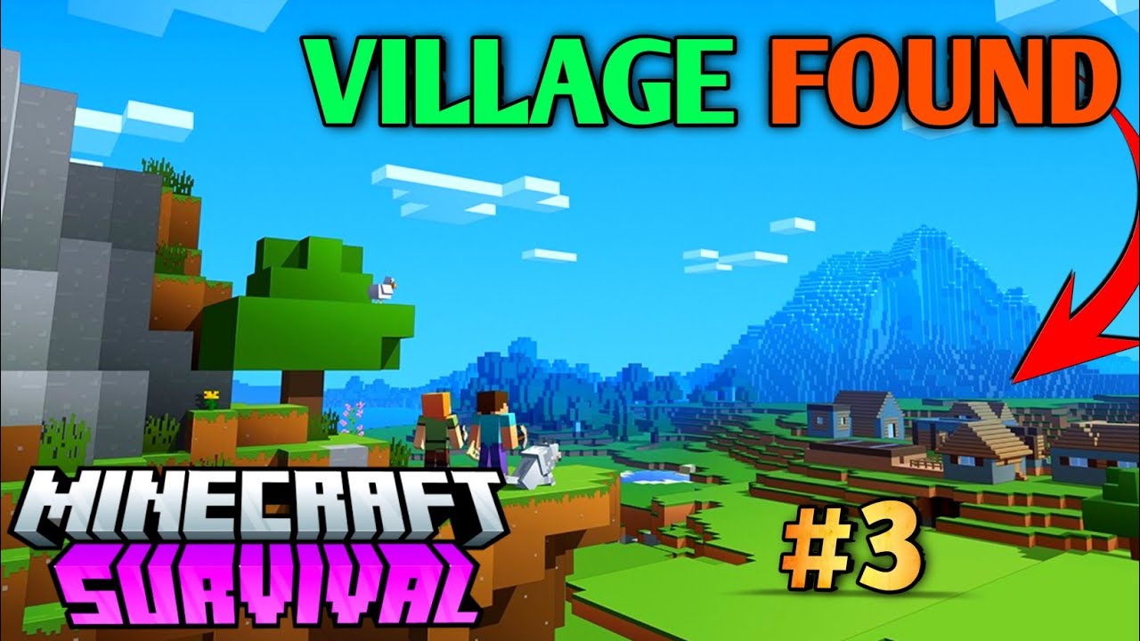 I Found A Village In Minecraft - YouTube
