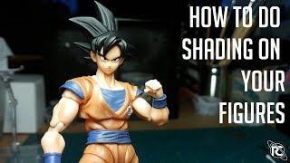 How to do shading technique on your figures without an airbrush